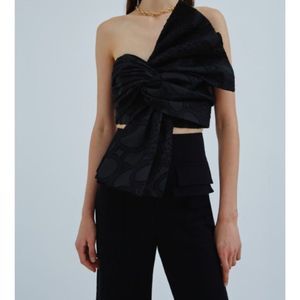 C/MEO COLLECTIVE
Invert Top Black XXS front bow